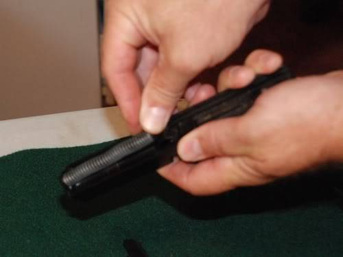 Inserting a GLOCK Guide Rod Spring