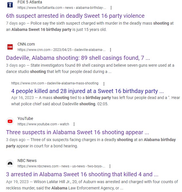mass shooting headlines