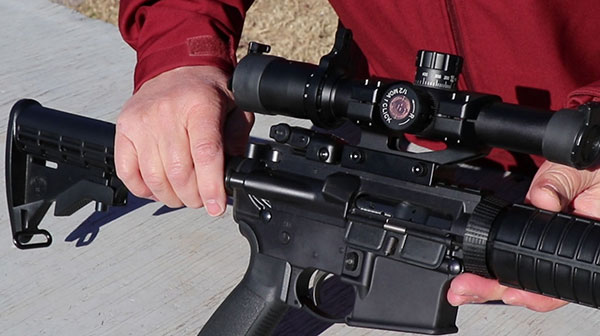 Ruger AR-556 rear sight, dust cover, and forward assist plunger