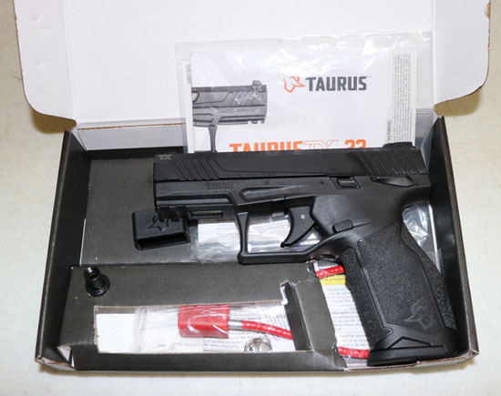 Taurus TX22 in the box Taurus TX22 in the box