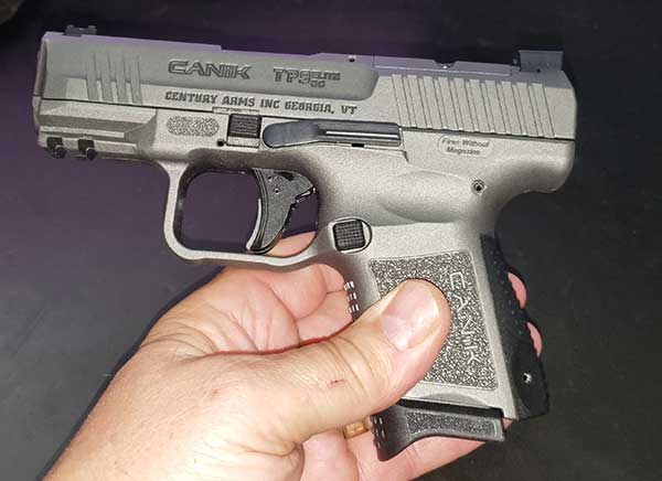 Canik TP9 Elite SC 9mm pistol side view