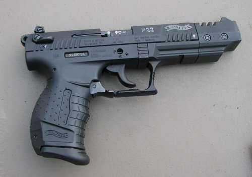Walther P22 side view