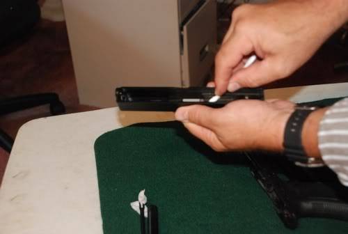 Swabbing A GLOCK Slide