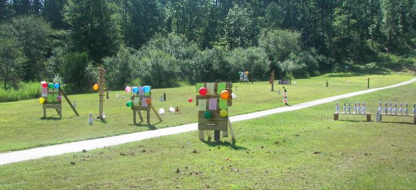 Creative Gun Range Target Setup