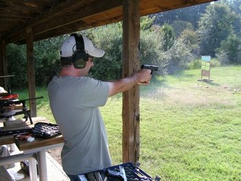 S&W Military and Police .40 cal in action