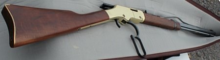 Henry lever action .22 with open action
