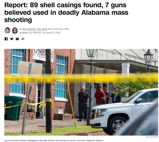 mass shooting shell casings