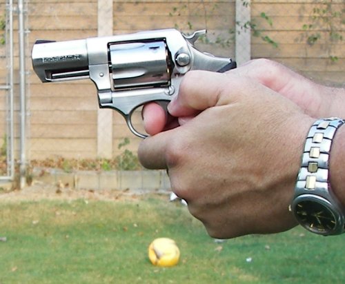 Correct Two handed grip on a revolver