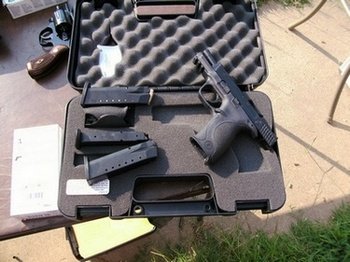 Smith and Wesson Military and Police, .40 cal in the case