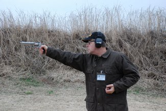 One Hand Shooting Taurus .357 Magnum