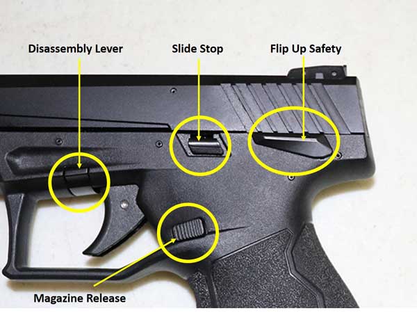 Taurus TX22 controls