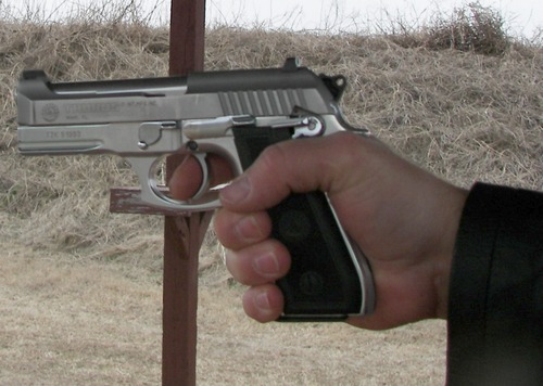 Taurus PT917CS in my hand